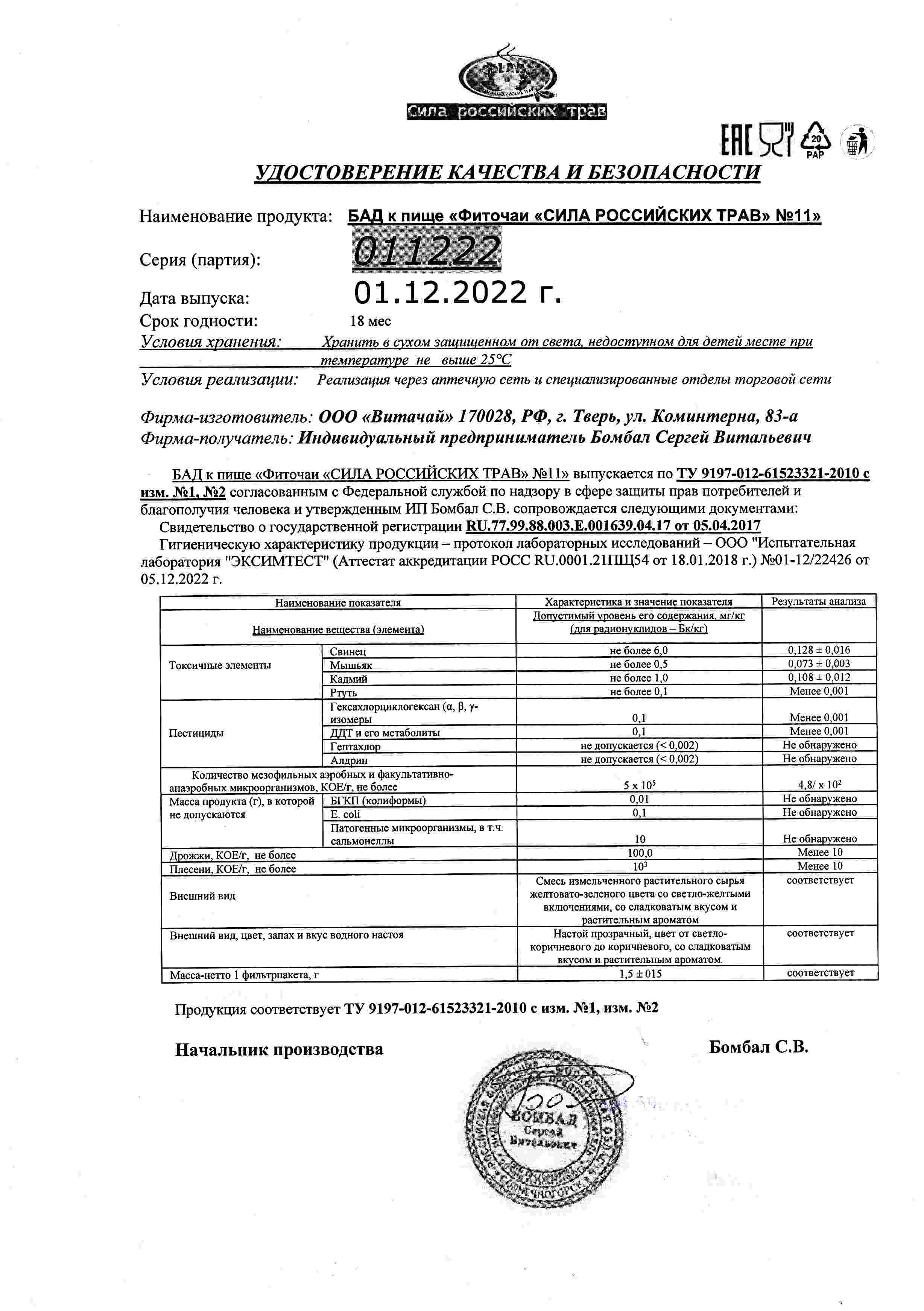 Паспорт №122022